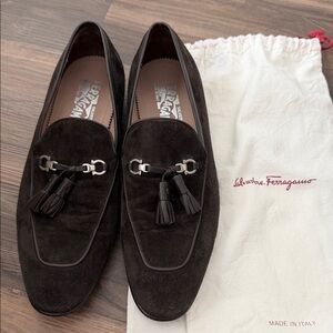 Salvatore Ferragamo Men's Brown Tassel Loafers